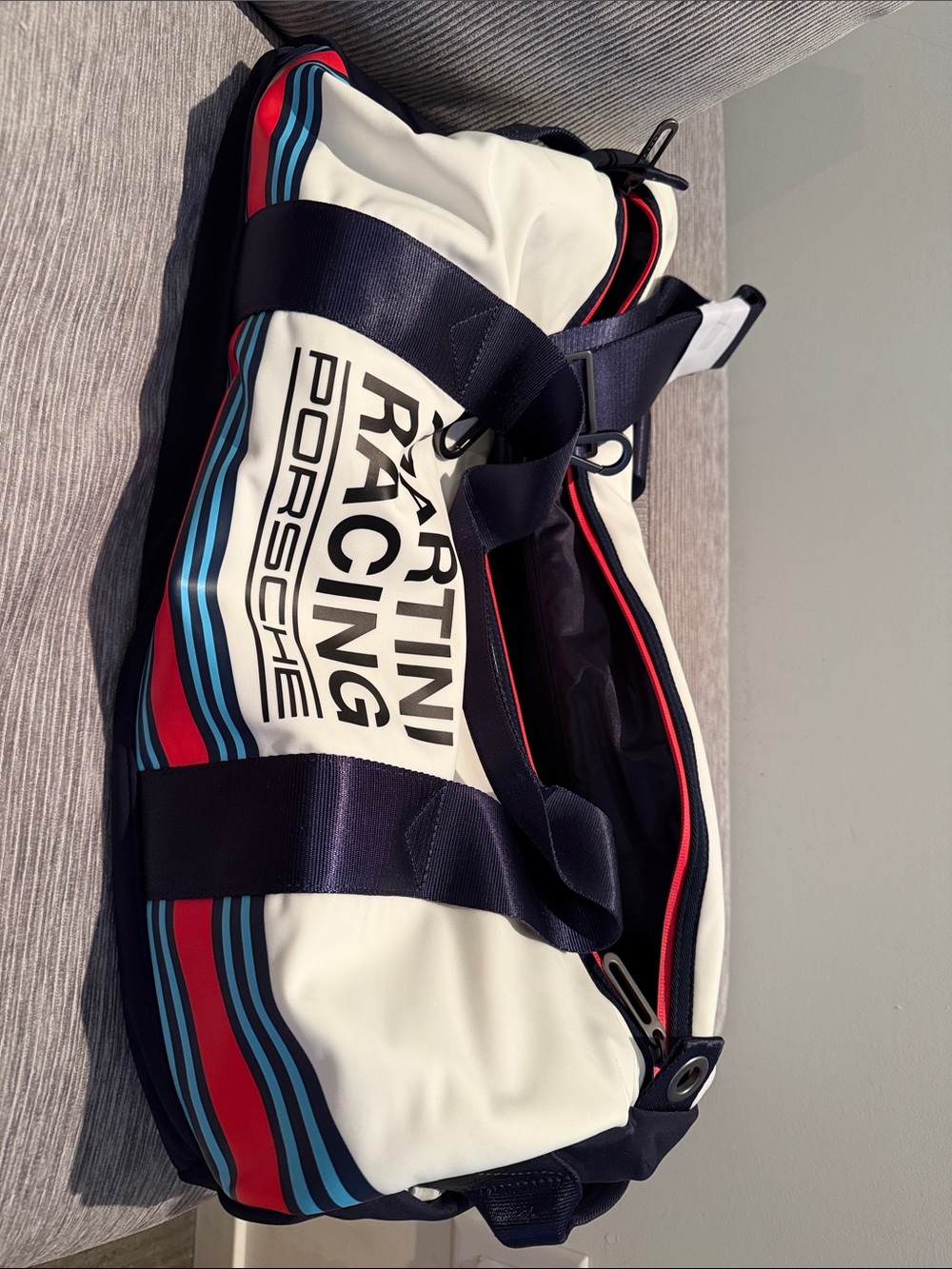 Porsche White Duffel Bag